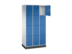 lockerkast,HxBxD 1950x920x500mm,3x4vakken,cil.-slot,sokkel