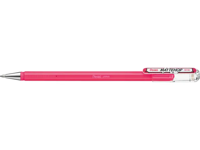 Gelschrijver Pentel K100 Mattehop medium roze