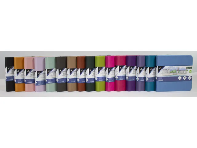 Schetsboek Kangaro 12x12cm mint PU hardcover 80 blad 140 grams roomwit