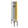 locker met bank,HxBxD 2120x300x815mm,1vak,vak B 300mm,cilinderslot