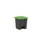 pedaalemmer,1x30l,HxBxD 435x398x410mm,romp PP grijs,deksel PP groen