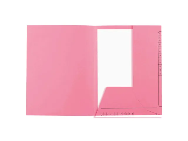 Dossiermap met 2 kleppen SUPER 250 Contact 24x32cm roze 25 Stuks