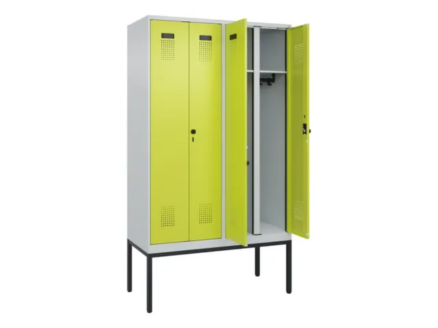 locker voor scheiding van kleding,HxBxD 2120x1200x500mm,4vak