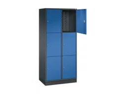 grootvolume-lockersysteem,HxBxD 1950x820x500mm,2x3vakken,cil.-slot