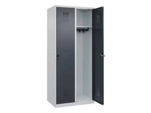 locker,HxBxD 1850x800x500mm,2vak,vak B 400mm,draaigrendel