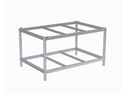 onderstel,v.pallets,HxLxB 657x1216x816mm,v. B 800mm,staal