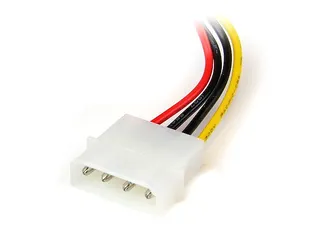 4-pins Molex-naar-linkshoekige SATA-voedingskabeladapter 15 cm - 3