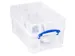 Opbergbox Really Useful 9 liter XL 395x255x205mm transparant wit