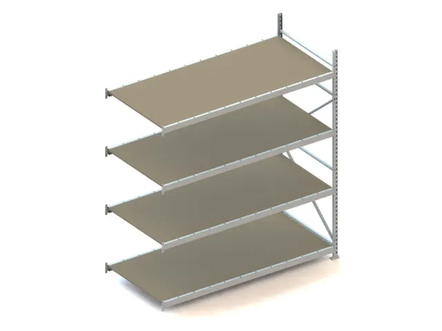 Breedvakstelling Aanbouwveld Hxbxd 2500x2251x1050mm 4 Houten Legborden