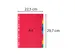 Tabbladen glanskarton 225g 10-delig A4 Assorti