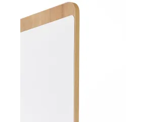 Whiteboard Rocada Natural 100x120cm wit mobiel 2-zijdig melamine magne - 7
