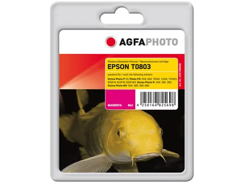 Agfa Photo Epson T0803 STP inkt Magenta Rebuilt 302 pagina's 8ml