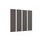 Akoestische PET-vilt wandtegels 30x120cm Donkergrijs 4 Stuks