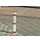 Signaleringspaal Kunststof H 900Mm Met Bodemplaat Rood/wit