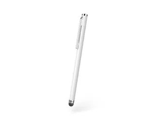 Stylus Pen Hama Easy met soft touch punt en clip wit - 1