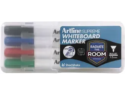 Supreme whiteboardmarker 1.5mm rond assorti etui 4 stuks