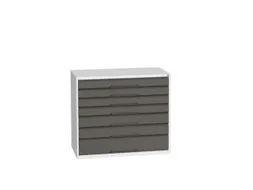 ladekast HxBxD 900x1050x550mm 7laden romp RAL7035 front RAL7016