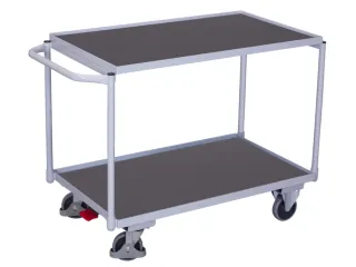 tafelwagen,draagverm. 250kg,2etage(s),laadvl. LxB 835x490mm,houtetage - 2