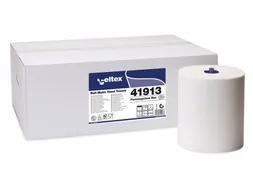 Handdoekrol Celtex MM Formatic 2-laags wit 130 meter doos a 6 rol