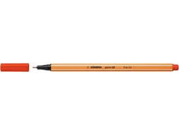 Fineliner STABILO point 88/40 rood 0.4mm
