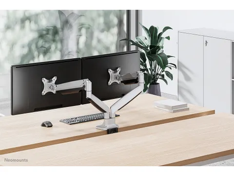 Neomounts NM-D750DSILVER Monitorarm 2 schermen - 10-32 inch - 1-9 kg/s