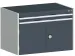 ladekast HxBxD 700x1050x650mm 2laden RAL7035 front RAL7016