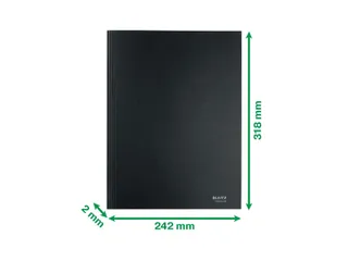 Dossiermap Leitz Recycle A4 3-kleps karton zwart - 3