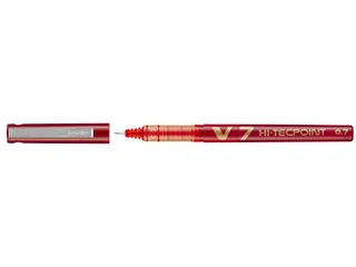 Rollerpen Pilot Hi-Tecpoint V7 0.7mm Medium punt Rood - 1