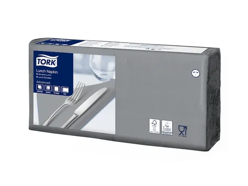 Servetten Tork 477205 2-laags 33x33cm grijs 1/4 vouw 200st.