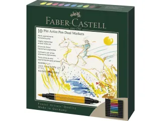Tekenstift Faber-Castell Pitt Artist Pen duo marker etui a 10 stuks - 7