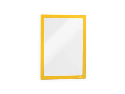Informatiekader DURAFRAME MAGNETIC A4 Geel 2 Stuks