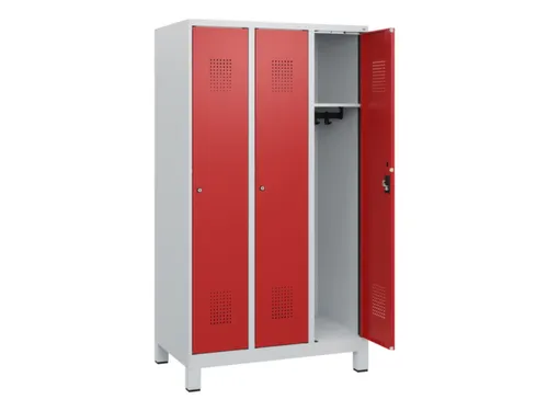 schoollocker,HxBxD 1630x900x500mm,3vak,vak B 300mm,cil.-slot,voeten