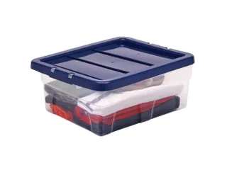 Opbergbox 15 Liter Transparant Blauw - 2