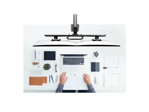 Desk Mount Dual Monitor Arm Tot 27 Inch Crossbar