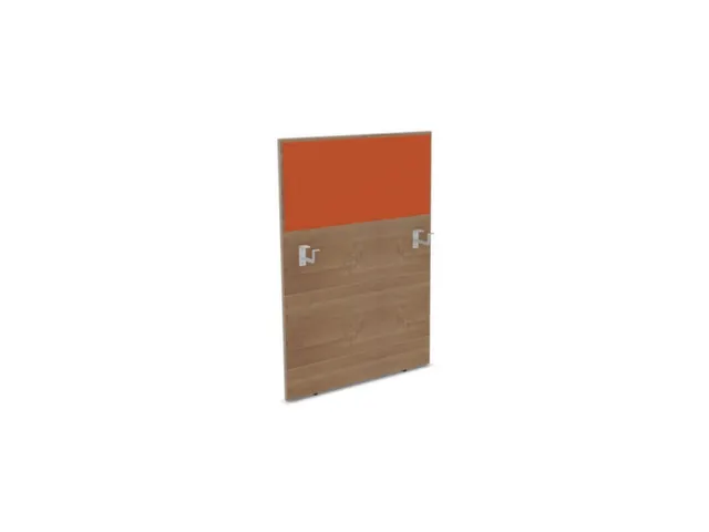 baliepaneel,v. bureau,aanbouw links,B 800mm,NT-cherry,BN3012-oranje