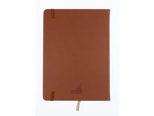 Schetsboek Kangaro A5 cognac PU HC 80 vel 140gr roomwit met elastiek e