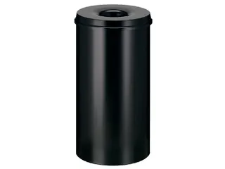 Papierbak met Vlamdover 50 liter 335mm x 63cm Zwart - 2