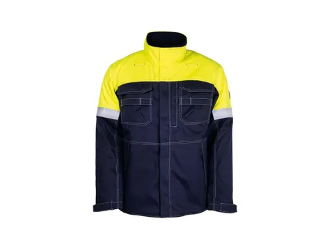 Tranemo 5701 winterparka, geel/marineblauw, maat S, per stuk