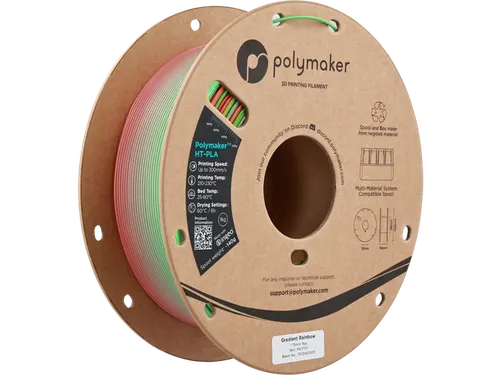 HT-PLA 1,75mm Gradient Rainbow 1kg Polymaker 3d filament