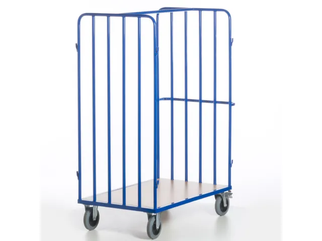 chariot de transport de colis,force 600kg,plateau Lxl 1200x800mm