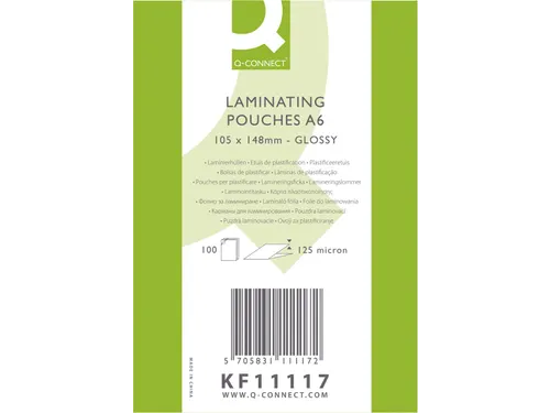 Lamineerhoes A6 Glanzend 125x154mm 125 Micron Doos 100 stuks