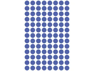 Etiket Zweckform 8mm rond blister 4 vel a 104 et. blauw Non-permanent - 3