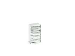 ladekast HxBxD 900x525x525mm 6laden romp RAL7035 front RAL7035 - 7