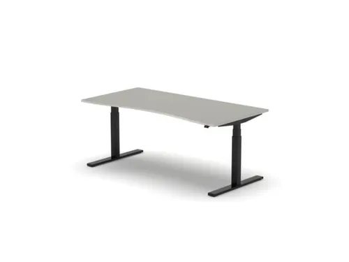 Elektrisch ihv bureau HxBxD 650-1310x1800x900/800mm blad lichtgrijs