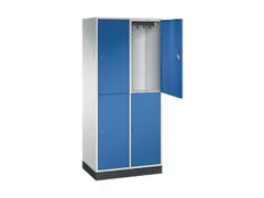 grootvolume garderobekast,RAL 7035/RAL 5010,HxBxD 1950x820x500mm