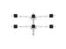 Bras 6 écrans Viewgo modular 260 blanc