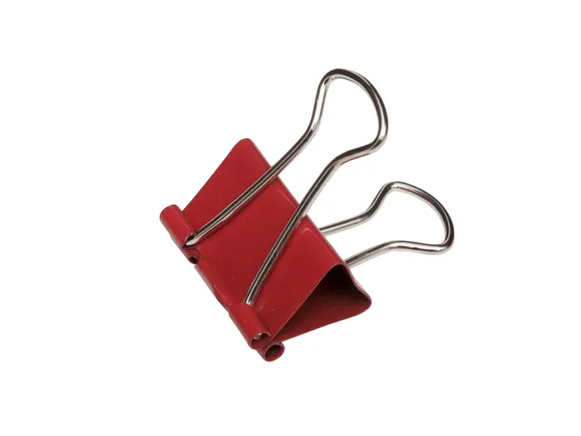 Papierklem Foldback mauly 214 Rood 19mm 12 Stuks