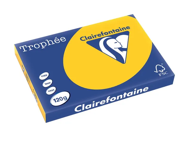 Trophée Intens Gekleurd Papier A3 120 Gram 250 Vel Zonnebloemgeel