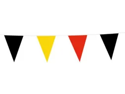 België vlaggenlijn 10 m zwart-geel-rood