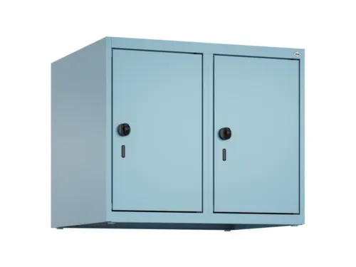 opzetkast,v. locker,2vak.,vak B 300mm,HxBxD 500x600x500mm,draaigrendel